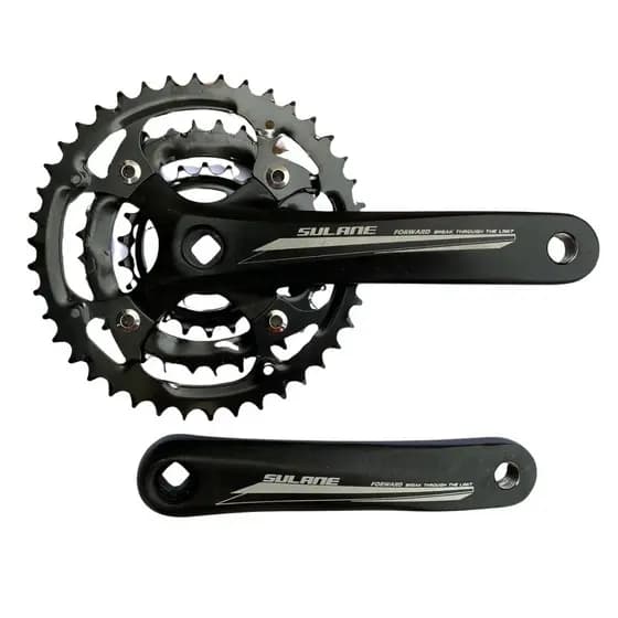 Pedivela Triplo Ponta Quadrada Três Coroas Bcd 104mm 7v 8v 9v Aro 29 Mtb Aro 26 24/32/42D 170mm Sulane 1x7v 1x8v 1x9v