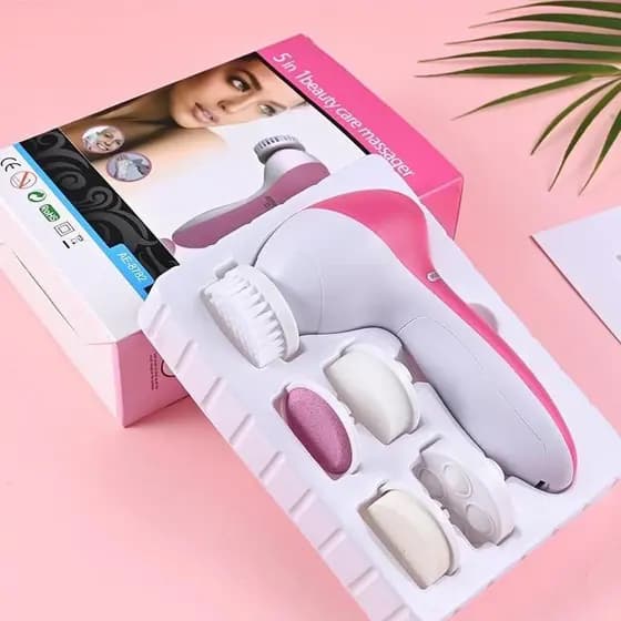 Escova Facial Elétrica Esfoliante limpeza Massageadora 5/1 Portátil L1(Cor aleatória )