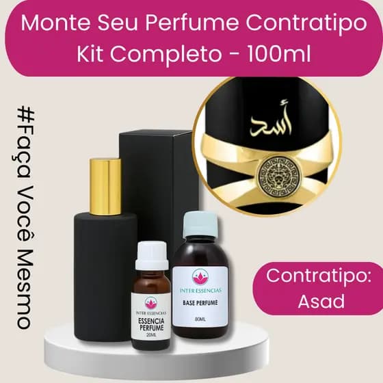Kit Completo Contratipo Perfume Importado Premium - Alta Fixação - 100ml - Asad