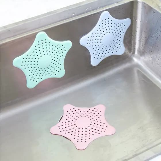 Tampa Silicone Ralo Pia Cozinha Banheiro Estrela 14Cm