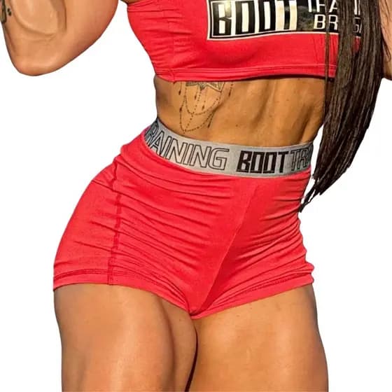 Short Treino Elastic Fitness Academia Boot Training Brasil