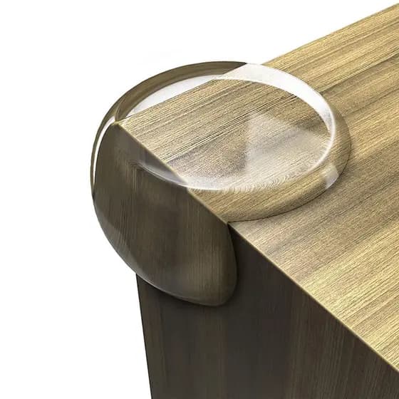 Kit 12 Protetor Quina De Mesa Em Silicone Com Adesivo Para Móveis Quarto Cozinha Promoção