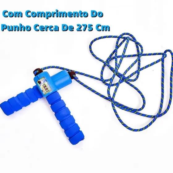 Corda De Pular Com Contador Para Fitness E Exercício Ajuda No Emagrecimento+Corda Pular Profissional 3 Metro Aço Rolamento Promoção