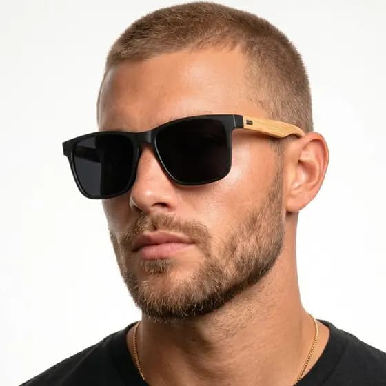 Oculos de Sol Quadrado Preto Premium Moda Praia Classico Tendencia Ntf uv400 Masculino Feminino