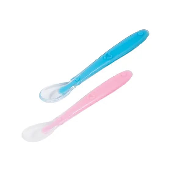Colher De Silicone Bebe Introdução Alimentar Macia Buba