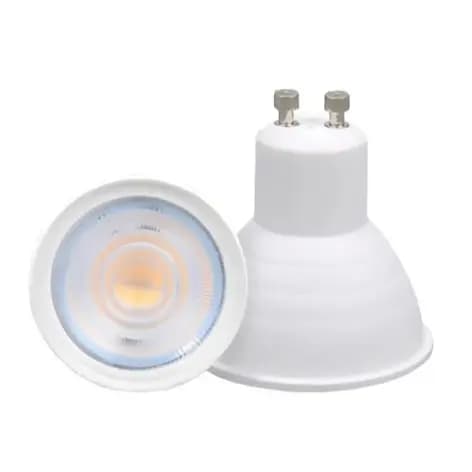 01 Lâmpada Led Dicroica Gu10 7w Acende 3 Cores