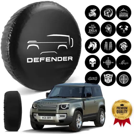 Capa Estepe Defender Step Para Pneu Aro 14/15/16 Courvin 4x4