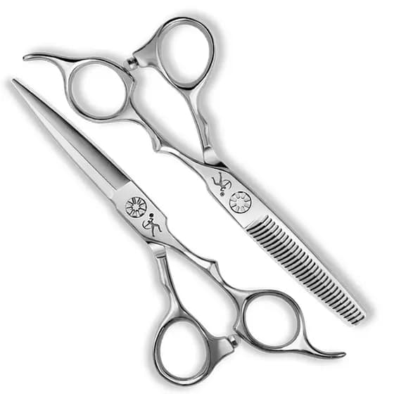 TITAN Tesoura De Barbeiro Profissional Cabeleireiro Corte Desbaste Cabelo 5.5 Polegadas 6.0 vg10 Aço