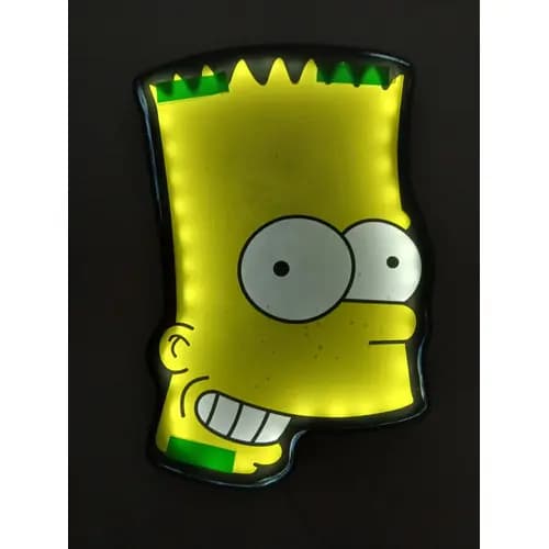 Luminoso Led Neon Bart Parabrisa Caminhao Amarelo 12v