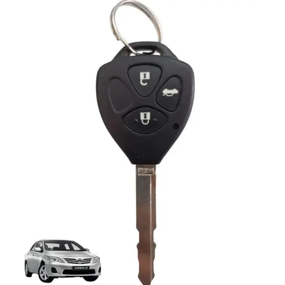 Chave ignicao transponter chip toyota corolla 2010 2011 2012