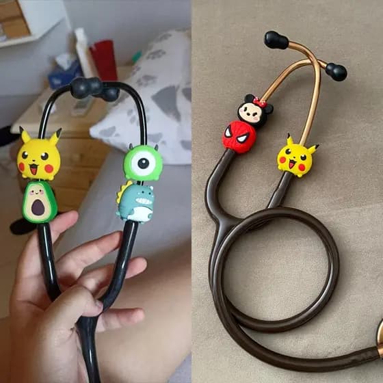 Estetoscópio / Decoração de Estetoscópio Fofo / Acessórios para estetoscópio pediátrico / Estetoscópio de Enfermagem Ace