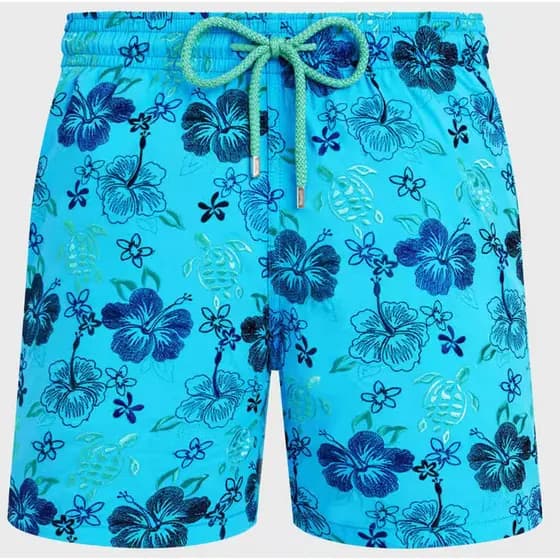 Bermuda Masculina De Alta Qualidade , Verão , À Prova D'água , Estiramento De 4 Vias , Estampa De Tartaruga , Calças De
