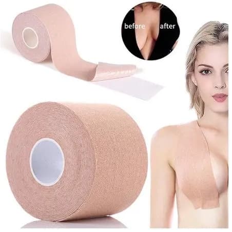 KIT Sutiã Rolo Adesivo Levanta Peito Seio Fita Invisível A Prova d'Agua Resistente ao Suor