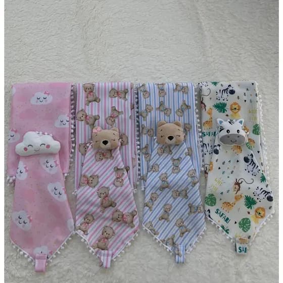 Naninha Soft estampada + manta soft estampada antialérgico