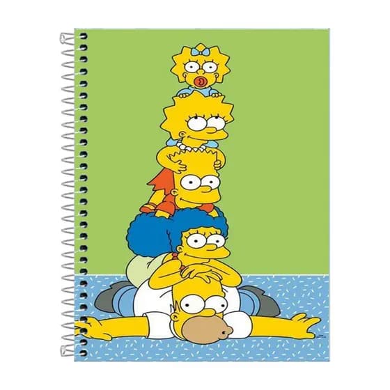 Caderno Capa dura Os Simpsons 1, 10 ou 20 materias