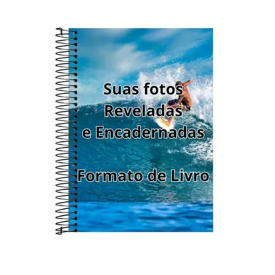 Foto Livro 10x15 Encadernado com 30, 50 ou 100 Fotos Reveladas Capa Dura | Álbum Personalizado de Alta Qualidade
