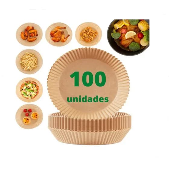 Forro Descartável Para Airfryer – Papel Antiaderente Ideal Para Fritadeira E Preparos Saudáveis