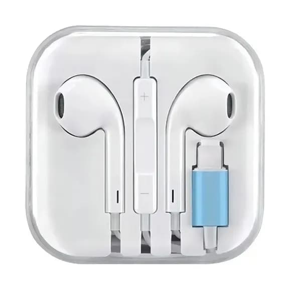 Fone De Ouvido Lightning Para iPhone 7 8 X 11 12 13 14 Com Microfone E Controle De Volume