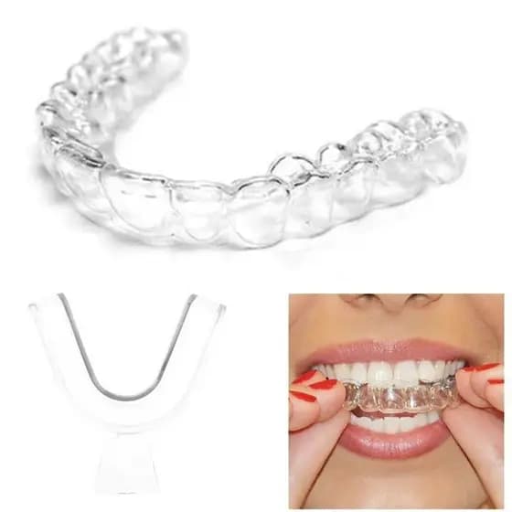 Placa Bucal De Silicone Moldável Ajuste Personalizado Para Dentes Superior E Inferior Uso Diário