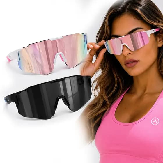 Kit 2 Óculos Esportivo Ciclismo UV400 Beach Tennis Corrida