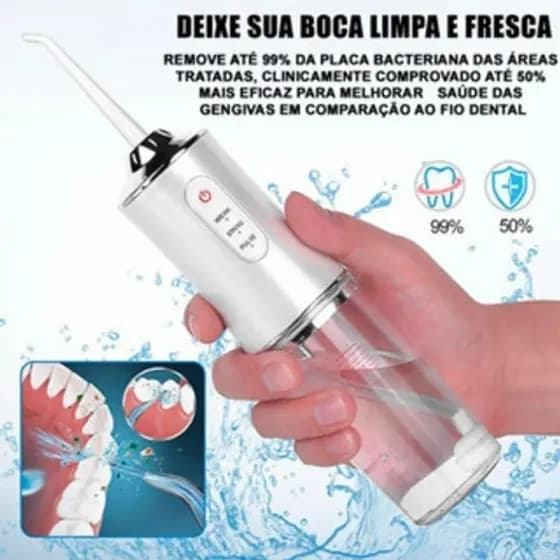 Irrigador Oral Elétrico Jato D Água Limpador Dental Bucal