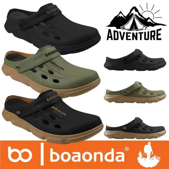 CHINELO CLOG BOA ONDA ADVENTURE BABUCHE ORIGINAL CONFORT SANDALIA MASCULINO EVA PESCA CAMPING TRILHA