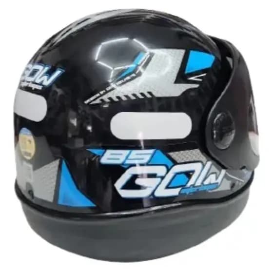 CAPACETE GOW VISEIRA AUTOMÁTICA - Cor: PRETO e AZUL 56
