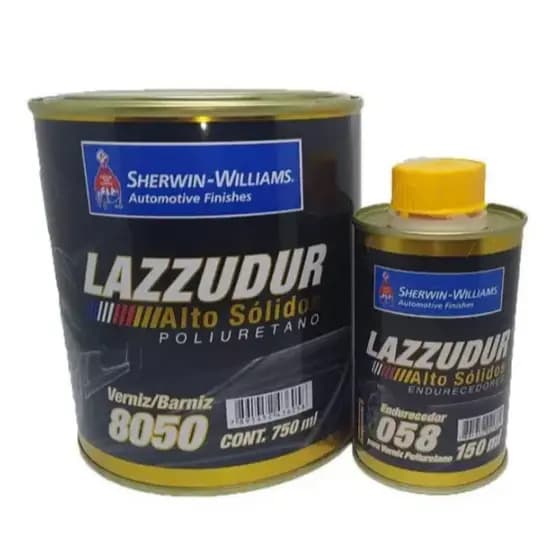 Verniz Automotivo Pu 8050 Alto Solidos Lazzuril Acabamento Brilhante Cor Incolor
