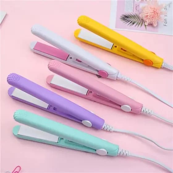 Mini Chapinha Prancha De Cabelo Pequena Portátil Chapinha Profissional Com Case Transporte Bivolt