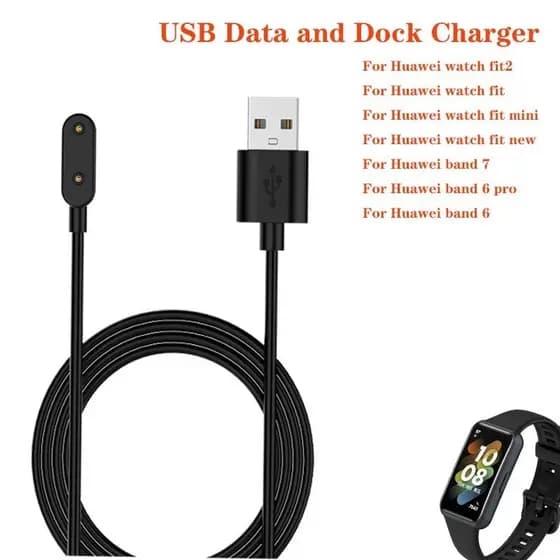 Copo Para Huawei Band 9 8 7 6 Dados Pro USB E Carregador De Dock Huawei Watch Fit/Novo/mini/Fit2/Fit3
