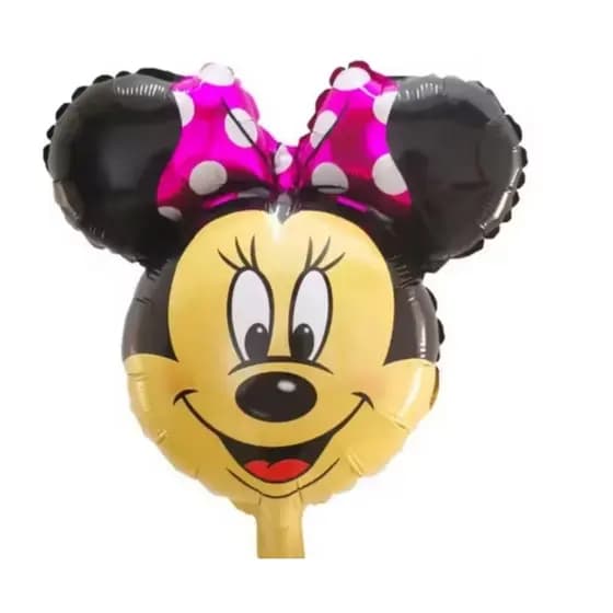 kit c/10 balões minnie cabeça mede 68 cm,50cm decoração festa infantil