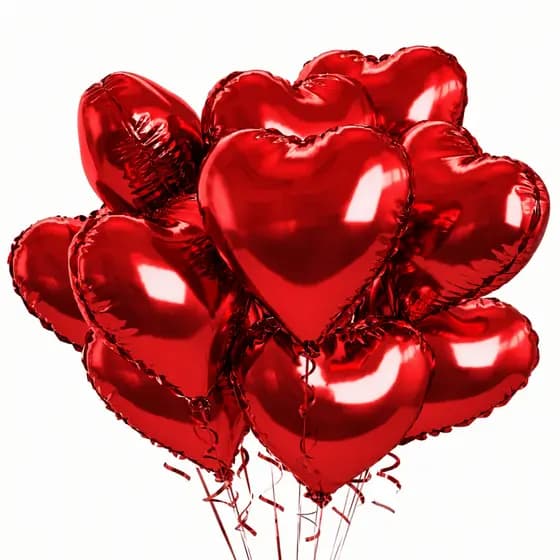 kit decoraçao balao festa coraçao vermelho 45 cm 10/20/50 unidades aniversario