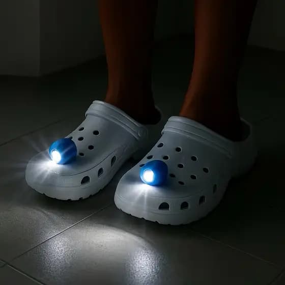Bottons para Sandálias e Babuches | Acessórios luz luminoso lanterna ciclismo camping festa