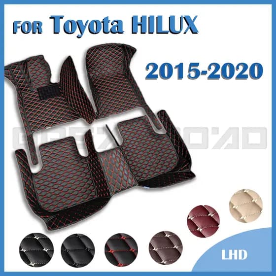 Tapetes De Piso Para Automóveis Adequado para Toyota HILUX 2015 2016 2017 2018 2019 2020 Personalizados