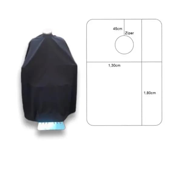 Capa de Corte Microfibra Extra Grande Wahl 1,80m para Barbeiros Cabeleireiro Barbershop