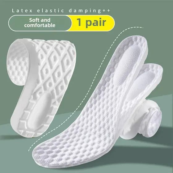 Palmilhas Unissex De Espuma Viscoelástica De Látex Macio Para Corrida , Almofadas Esportivas , Desodorante Com Função De