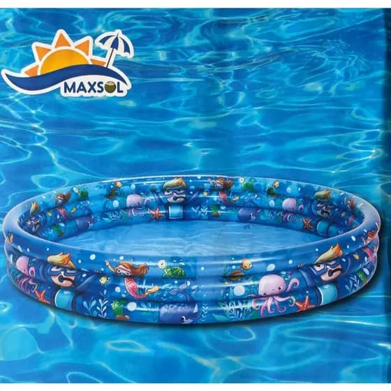 Piscina Infantil Inflável Redonda 450 Litros, Piscina fundo do Mar