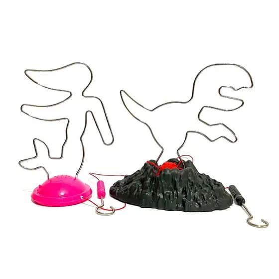 Brinquedo Labirinto de Choque, labirinto dinossauro, labirinto sereia, brinquedo infantil com pilhas