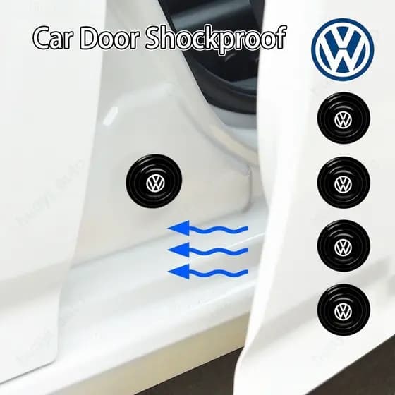 Volkswagen Protetor De Porta De Carro Choque Absorvente De Borracha Isolamento Sonoro Para Vw Gol T-cross Nivus Fox Saveiro Taos Polo Amarok Vento Virtus Acessórios Carros