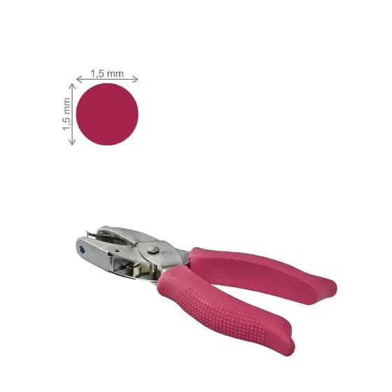 Alicate Furador Perfurador Papel Eva Circulo Scrapbook - Para uso Escolar, Artesanato, Escritório, Home Office