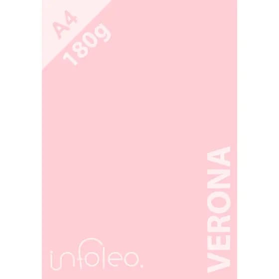 Papel A4 180g Verona Rosa Bebê Color Plus Blendpaper - 10, 20, 30, 40 ou 50 Folhas