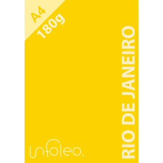 Papel Color Plus A4 180 gramas Rio de Janeiro (Amarelo)