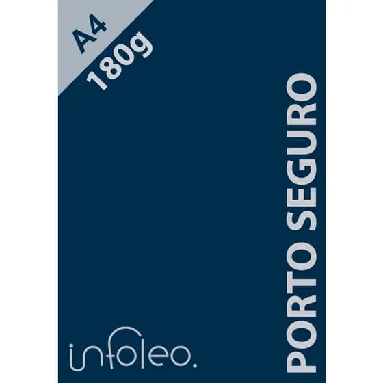 Papel Color Plus A4 180 gramas Porto Seguro (Azul Marinho)