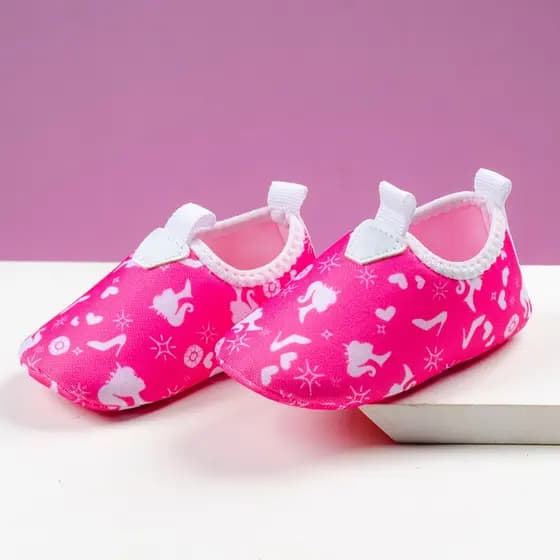 Sapatilha Infantil Calce Fácil Bebê Menina Recém Nascida Macia Rosa Pink Benne Kids Promoção