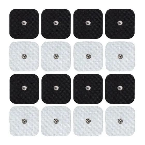 10pcs eletrodo almofadas para dezenas elétricas acupuntura terapia digital máquina 5*5cm botão auto-adesivo gel emagreci