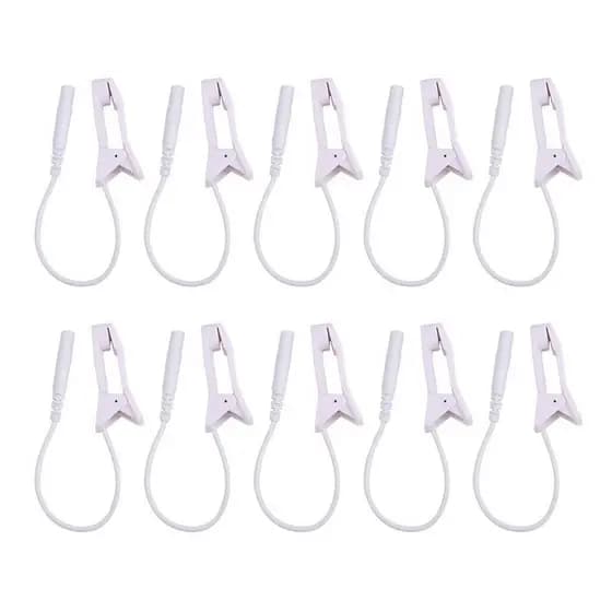 Eletrodo Fio Earclips 2.0mm Pin TENS Terapia Massageador Chumbo Fio Portátil Cabo de Conexão Sleeping Aids Breast Ear Pa