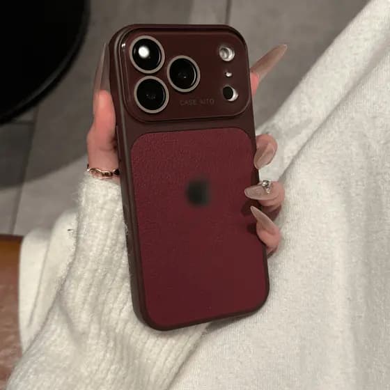 Luxo iPhone 17 16 Pro Max , 15 14 13 Capa De Couro Estilo Minimalista Telefone