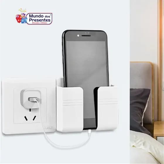 Kit de Suporte para Celular colocar em Parede Para Carregar, Multiuso Controle