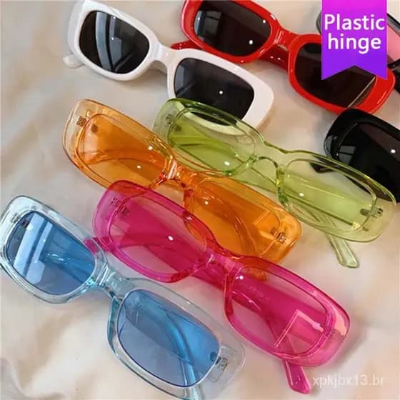 2023 Óculos de sol feminino quadrado de luxo pequeno retângulo marca vintage designer G8QP