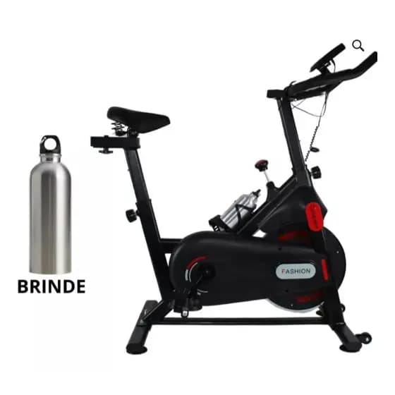 Bicicleta Ergométrica Bike De Spinning De Alta Performance Academia em Casa Suporta 150kg + Garrafa